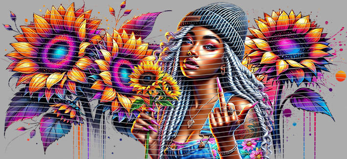 16oz Sunflower Girl-SU-372